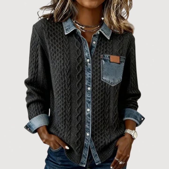 KALIA – DENIM PRINT SHIRT