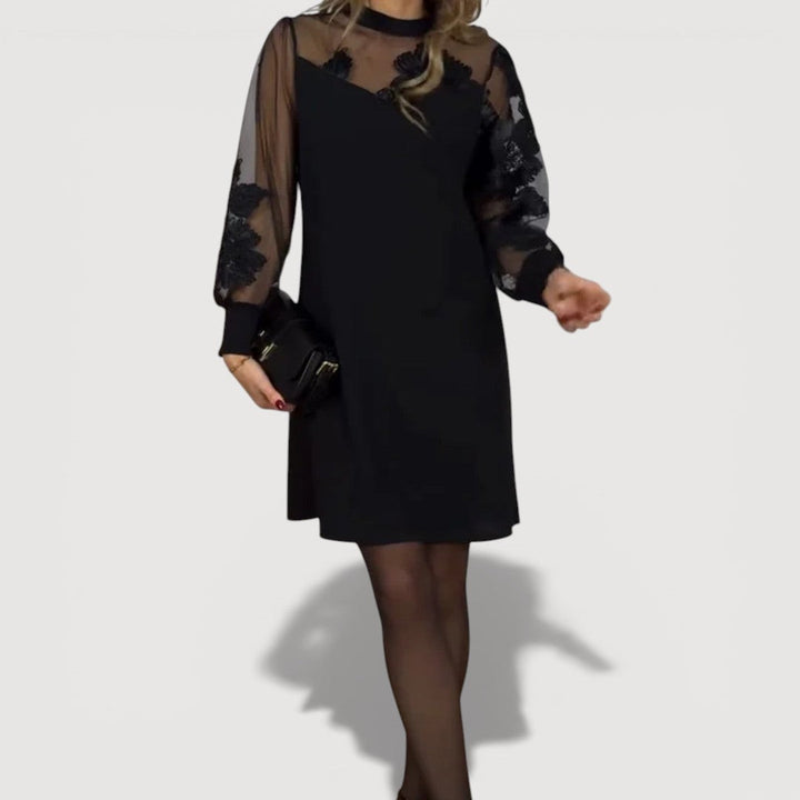 MAELIN – SHEEER FLORAL DRESS