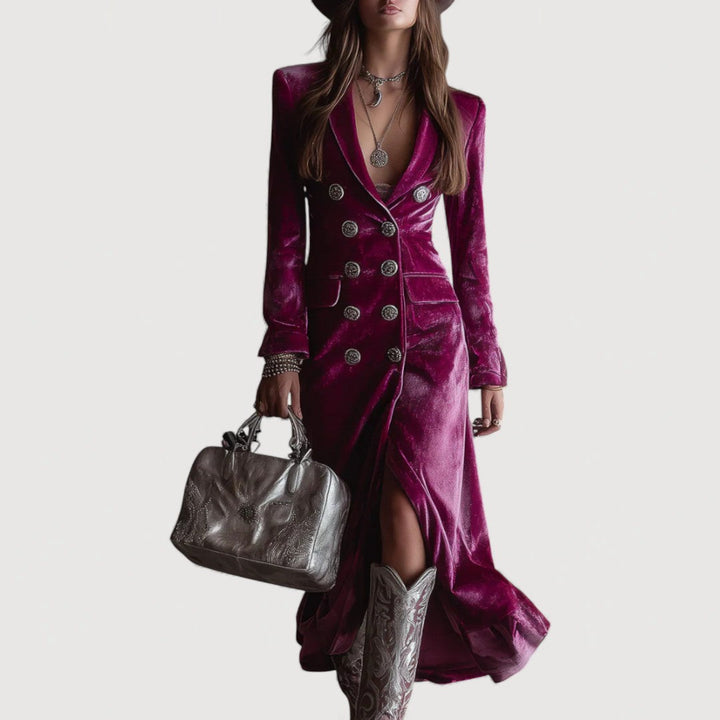 ELVIA – MAXI BLAZER DRESS