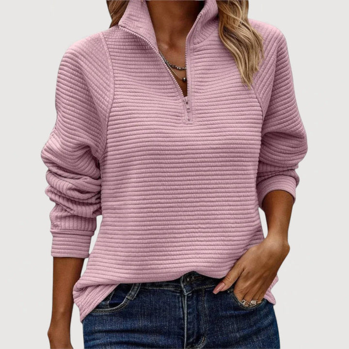 JANA – COSY HALF-ZIP TOP