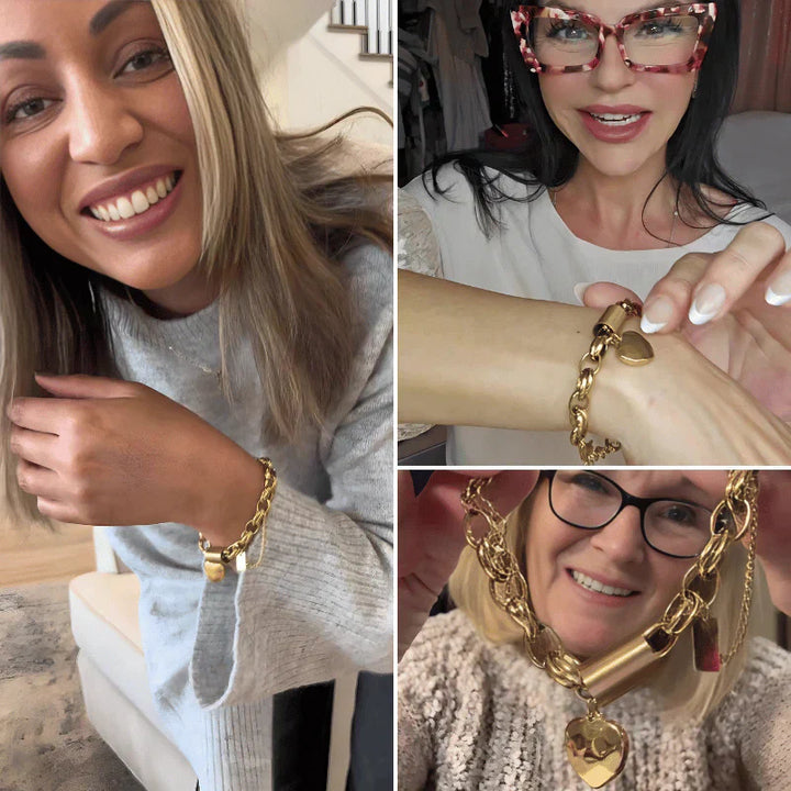 Bransoletka Heartened Chunky | Złota