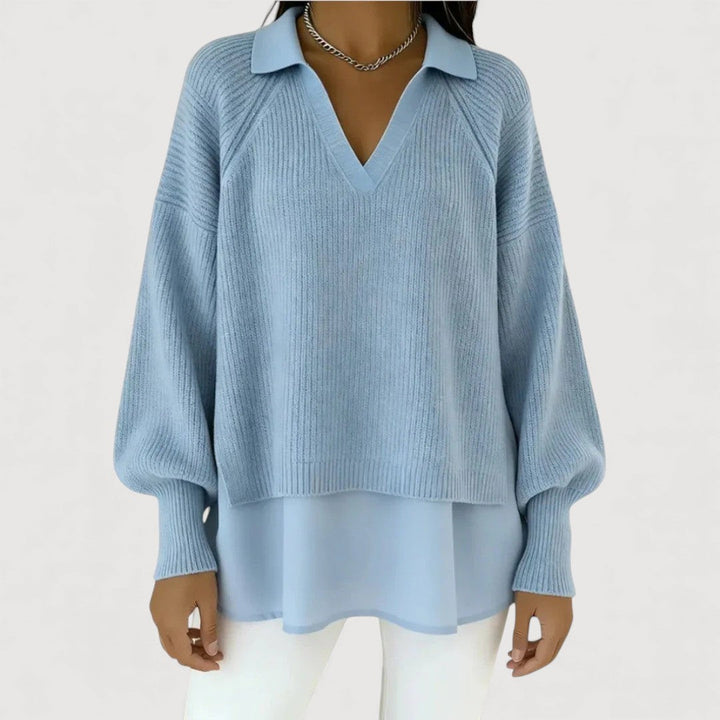 REZY – LAYERED KNIT TOP