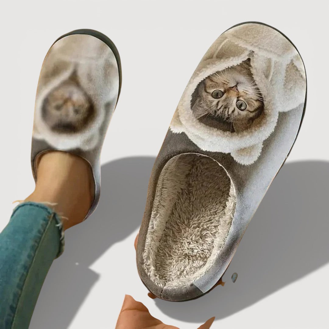 COLLETTE  – COSY CAT SLIPPERS
