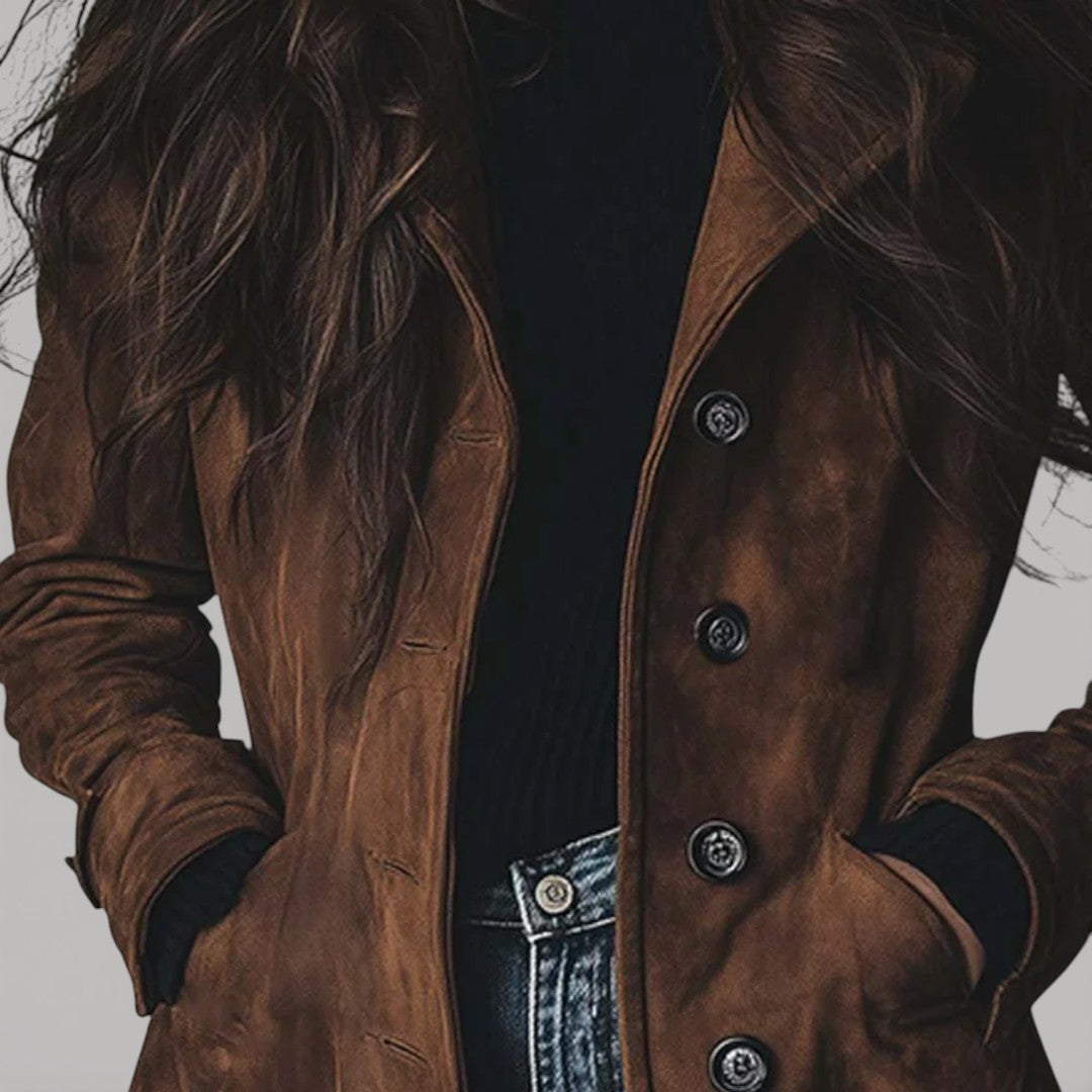 CARMEN – SUEDE TRENCH COAT