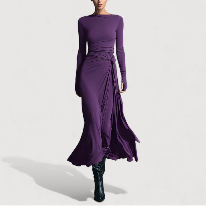 ELVIRA – DRAPED MAXI DRESS