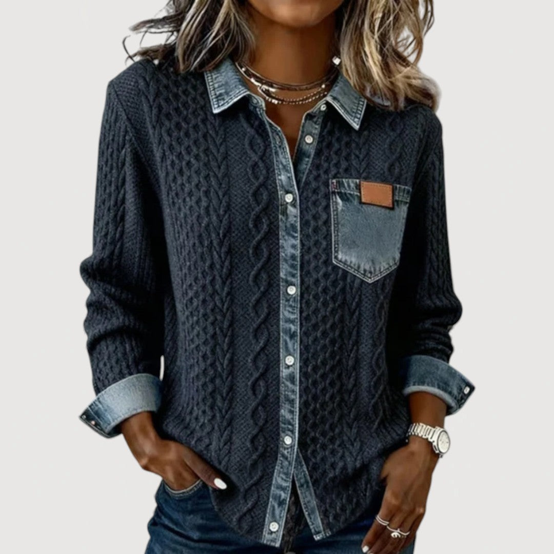 KALIA – DENIM PRINT SHIRT