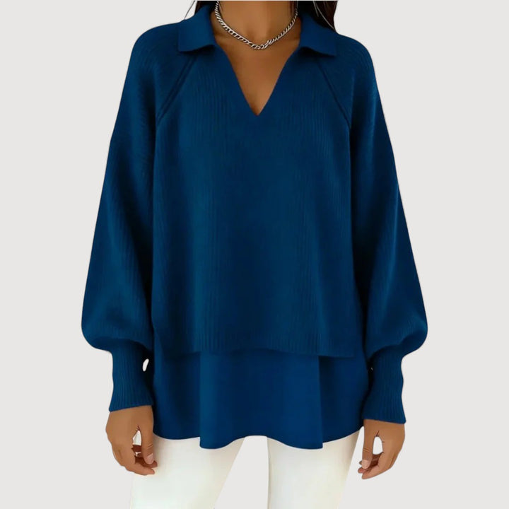 REZY – LAYERED KNIT TOP