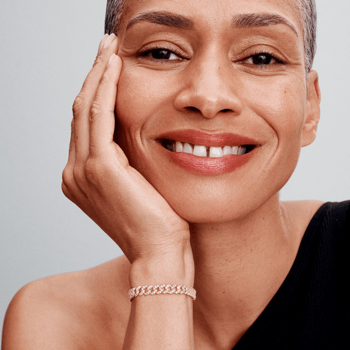 Bransoletka Moissanite Cuban