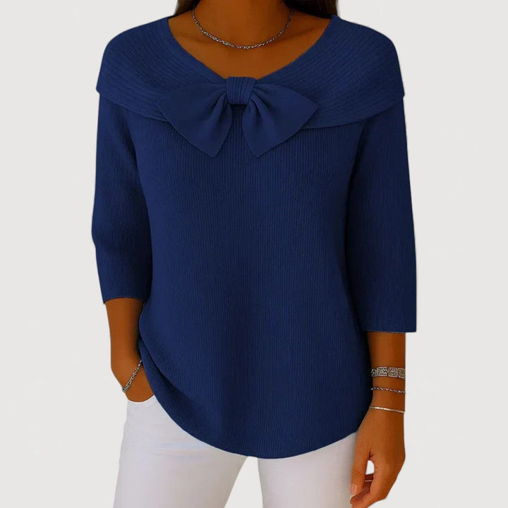 ALYSEN – BOW KNIT TOP