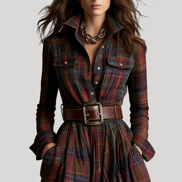 DARLENE – CLASSIC CHECK DRESS