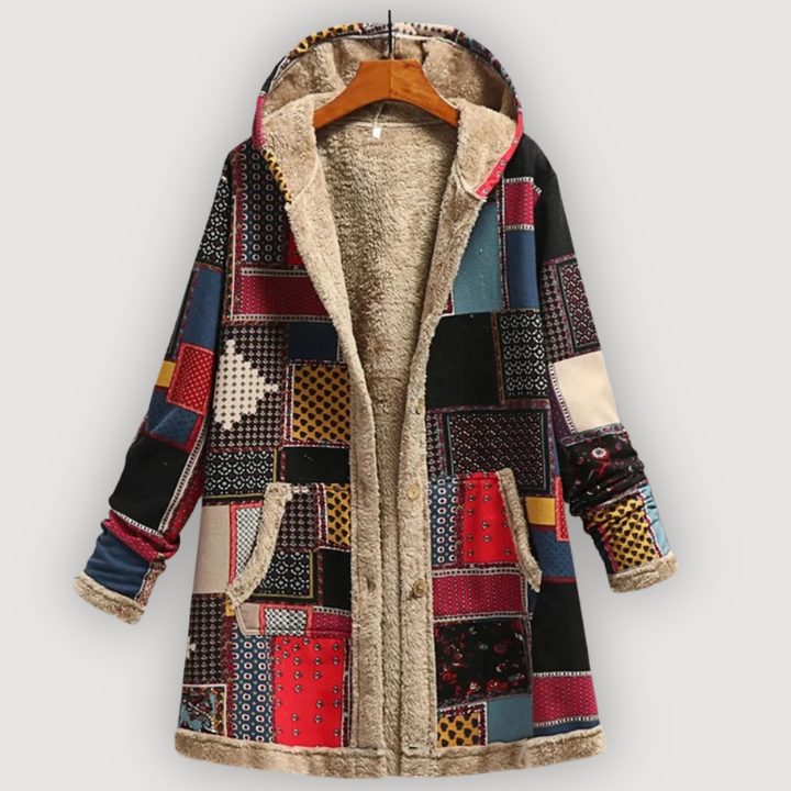 ALYSSA – COSY FLORAL COAT