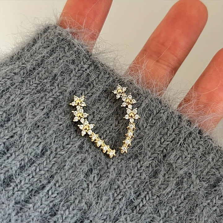 Ponadczasowe Kwiatowe Kolczyki