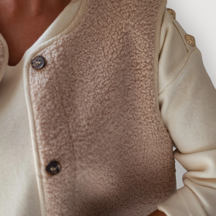LARA – SHERPA BUTTON VEST