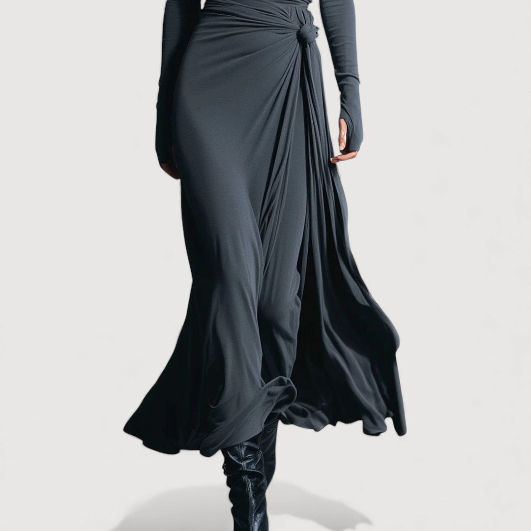 ELVIRA – DRAPED MAXI DRESS