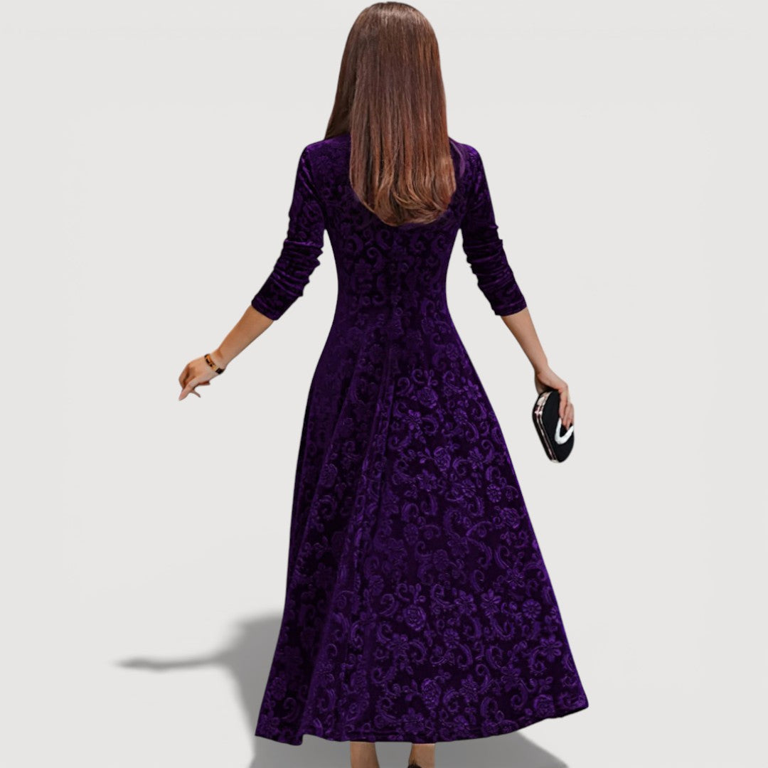 JILLIAN – ELEGANT VELVET DRESS