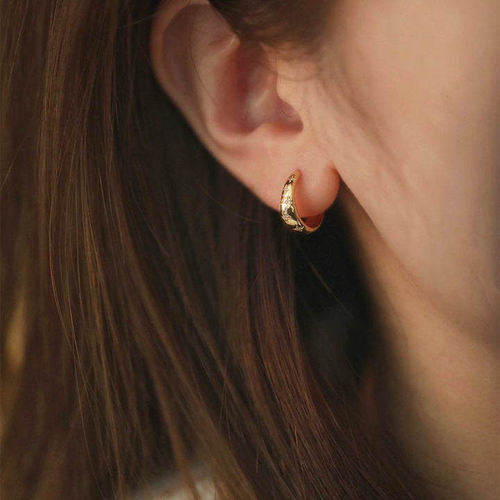 Luksusowe Złote i Srebrne Kolczyki