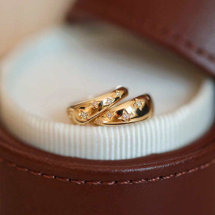 Luksusowe Złote i Srebrne Kolczyki