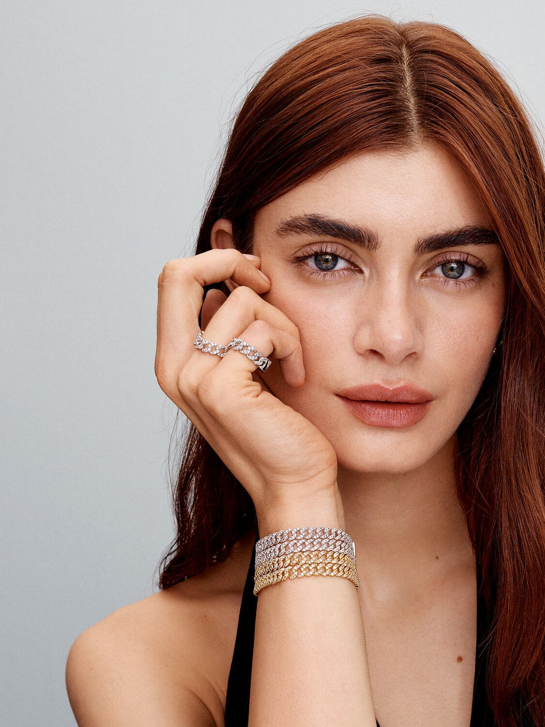 Bransoletka Moissanite Cuban