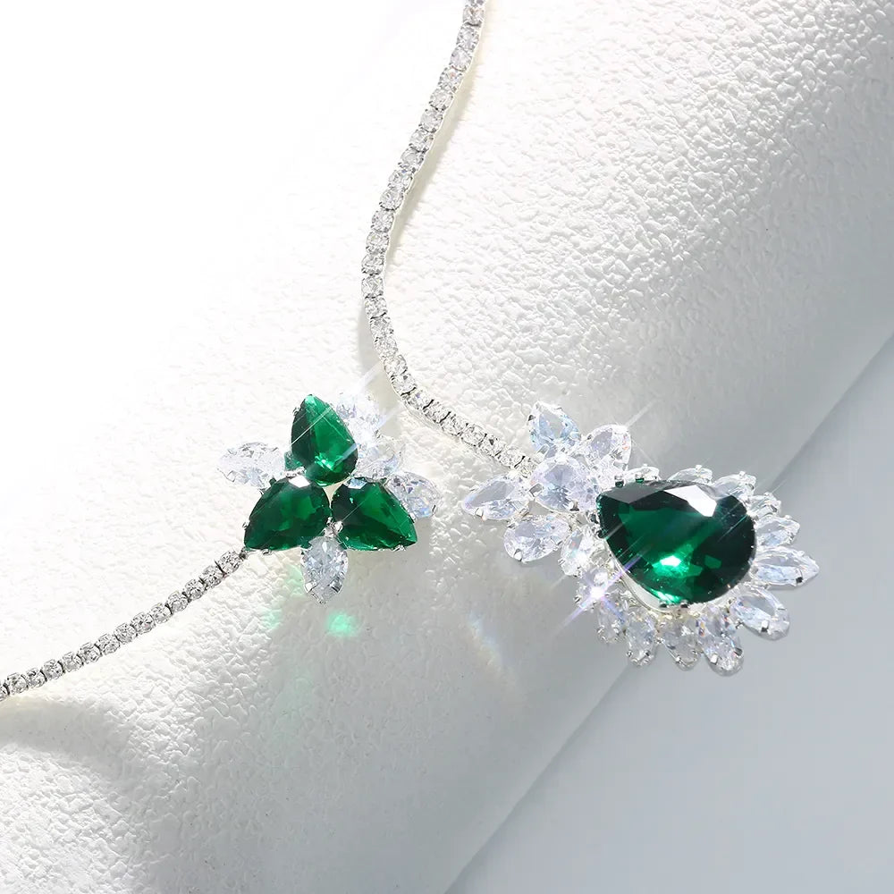 Naszyjnik Vintage Emerald Blossom